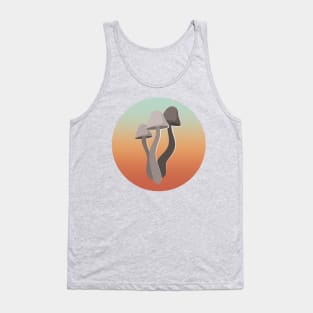 Toadstool Mushroom Sunset Graphic Tank Top